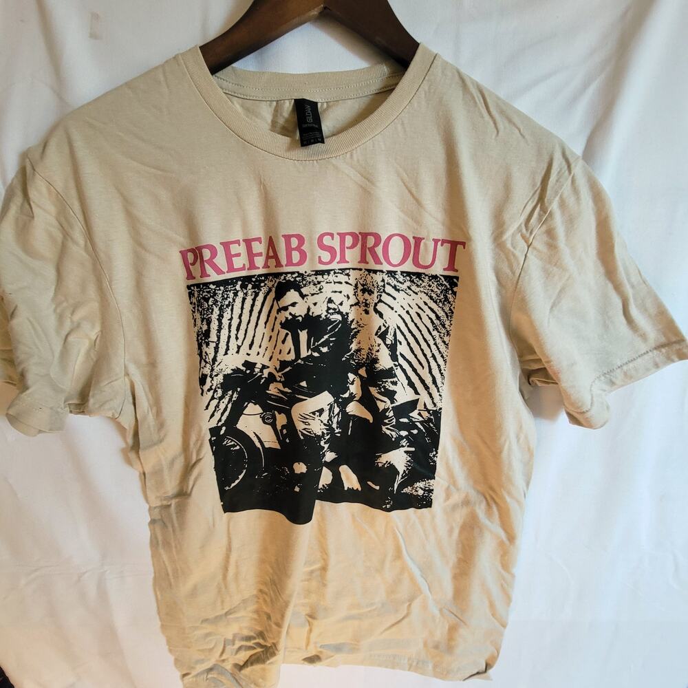 Prefab Sprout  band t shirt size medium cream
